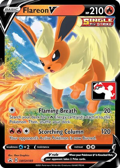 Flareon V - SWSH149 card art