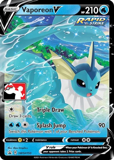 Vaporeon V card art