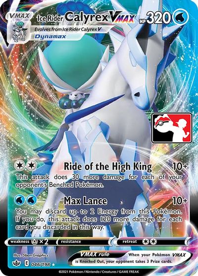 Ice Rider Calyrex VMAX card art