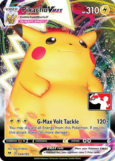 Pikachu VMAX - 044/185 card art