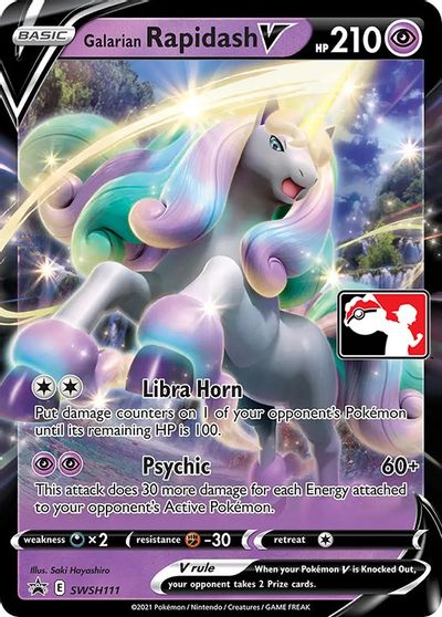 Galarian Rapidash V - SWSH111 card art