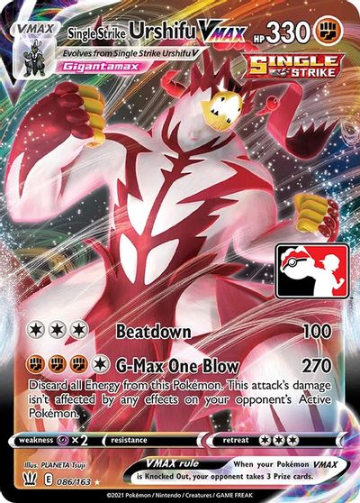Single Strike Urshifu VMAX - 086/163 card art