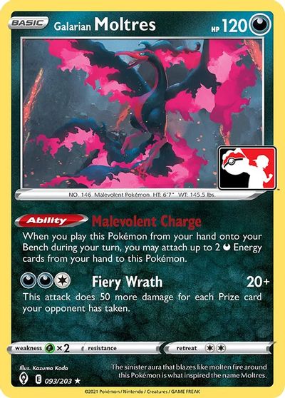 Galarian Moltres - 093/203 card art