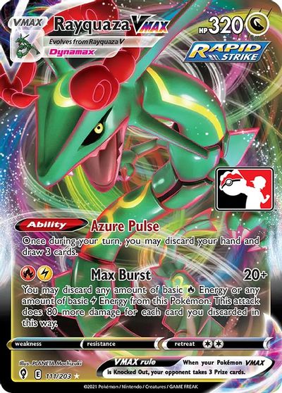 Rayquaza VMAX card art