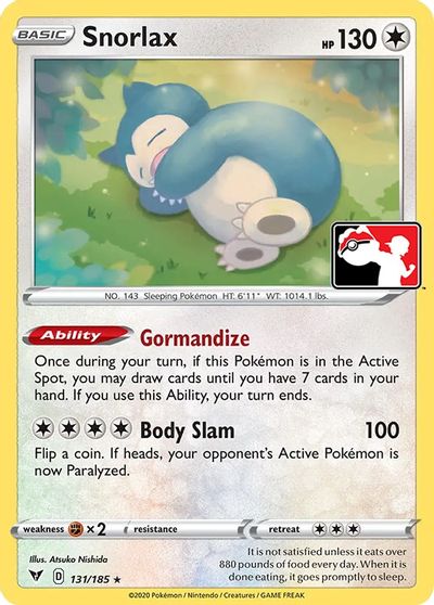 Snorlax - 131/185 card art