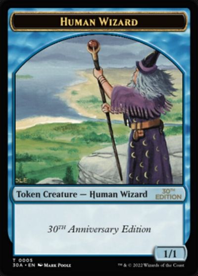 Human Wizard Token card art