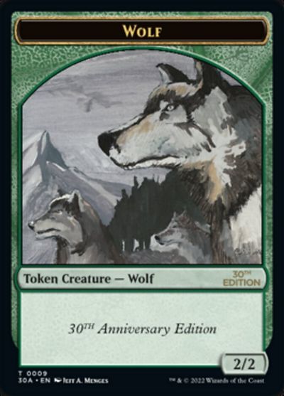 Wolf Token card art