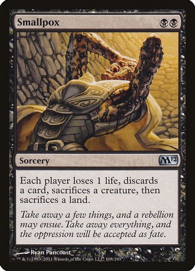 Smallpox card art