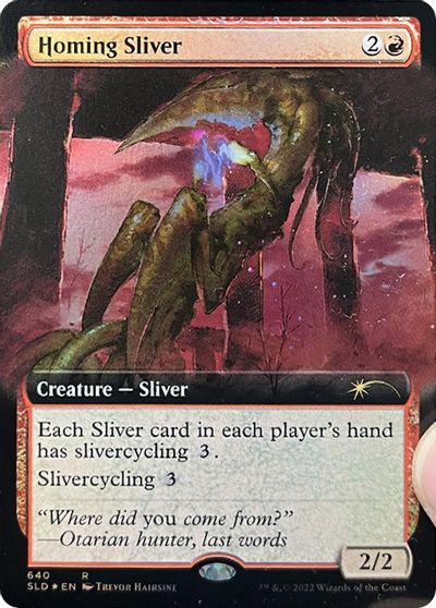 Homing Sliver (Extended Art) card art