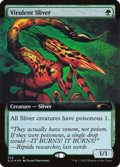 Virulent Sliver (Extended Art) card art