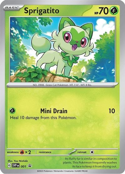 Sprigatito - 001 card art