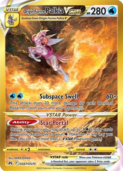 Origin Forme Palkia VSTAR (Secret) card art