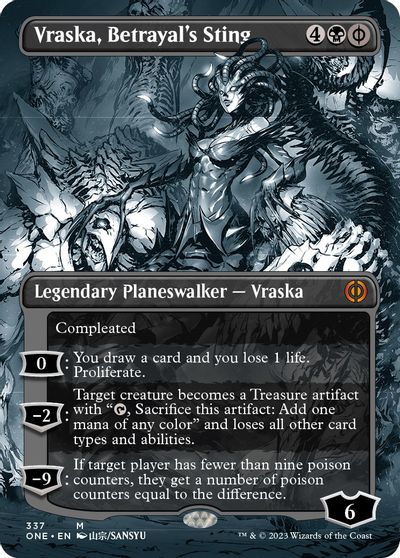 Vraska, Betrayal's Sting (Borderless) card art