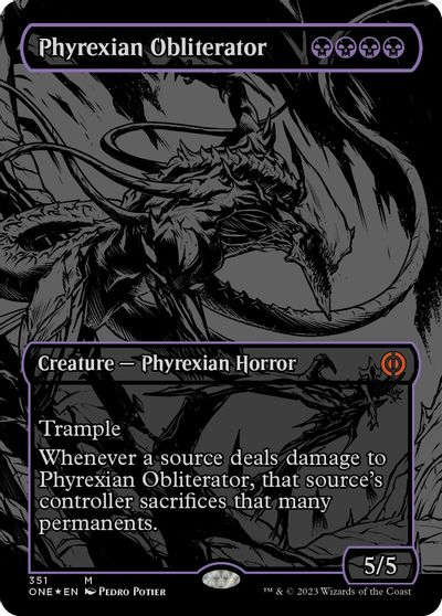 Phyrexian Obliterator (Oil Slick Raised Foil) card art