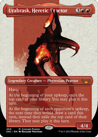 Urabrask, Heretic Praetor (Concept Praetor) (Step-And-Compleat Foil) card art