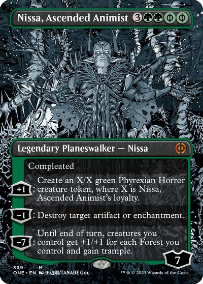 Nissa, Ascended Animist (Borderless) card art