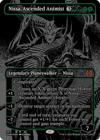 Nissa, Ascended Animist (Oil Slick Raised Foil) card art