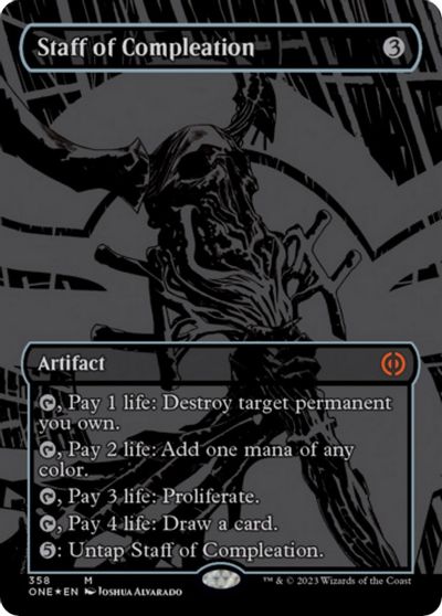 Staff of Compleation (Oil Slick Raised Foil) card art