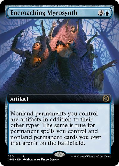 Encroaching Mycosynth (Extended Art) card art