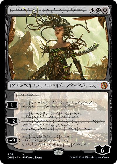 Vraska, Betrayal's Sting (Phyrexian) card art
