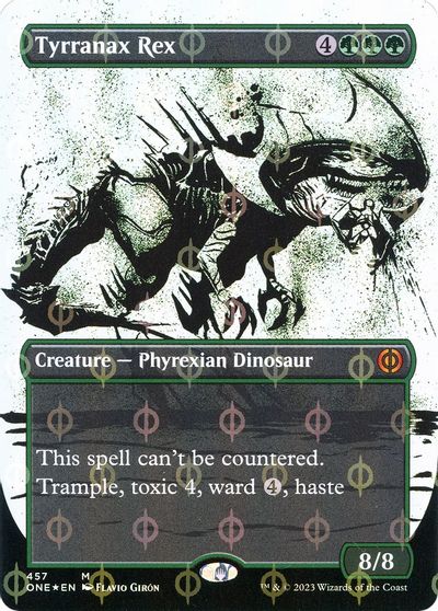 Tyrranax Rex (Showcase) (Step-and-Compleat Foil) card art
