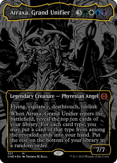 Atraxa, Grand Unifier (Oil Slick Raised Foil) card art