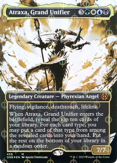 Atraxa, Grand Unifier (Showcase) (Step-and-Compleat Foil) card art