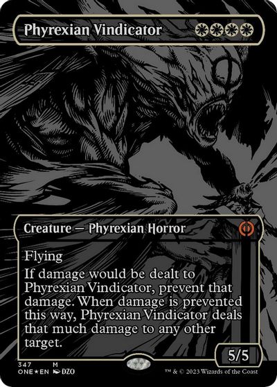 Phyrexian Vindicator (Oil Slick Raised Foil) card art