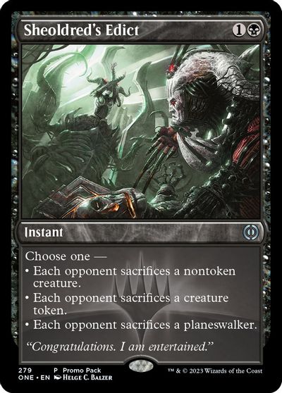Sheoldred's Edict card art