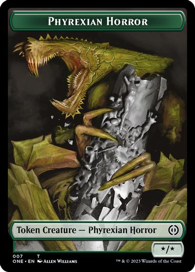 Phyrexian Horror Token (007) card art