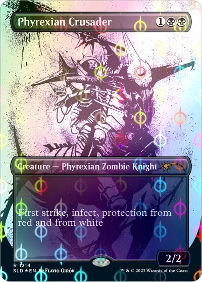 Phyrexian Crusader (Step-and-Compleat Foil) card art
