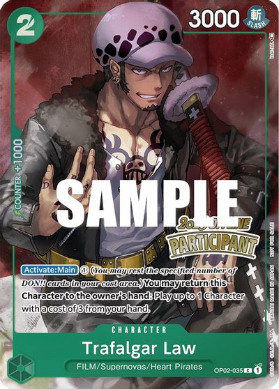 Trafalgar Law (Offline Regional 2023) [Participant] card art