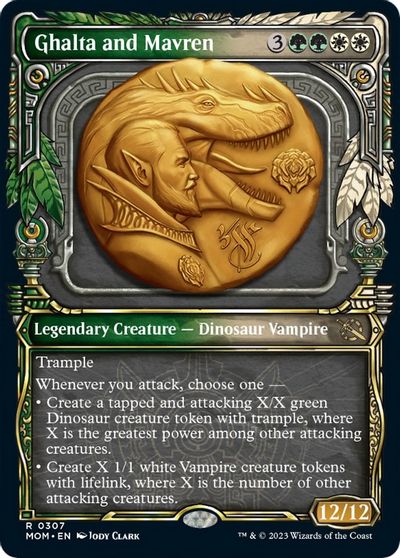 Ghalta and Mavren (Showcase) card art