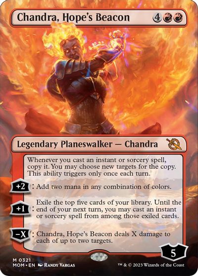 Chandra, Hope's Beacon (Borderless) card art