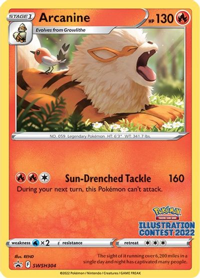 Arcanine (Illustration Contest 2022) card art