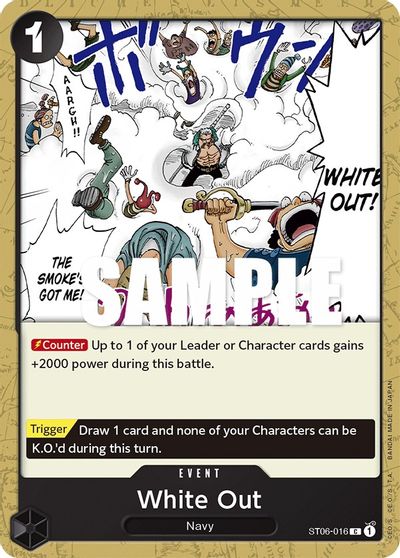 White Out card art