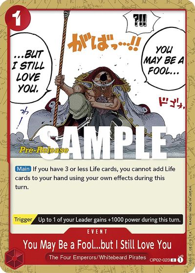 You May Be a Fool...but I Still Love You card art