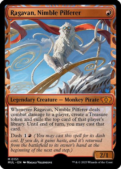 Ragavan, Nimble Pilferer (Halo Foil) card art