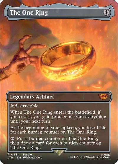 The One Ring (Borderless) (LTR Bundle) card art