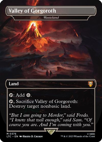 Valley of Gorgoroth - Wasteland (Borderless) card art