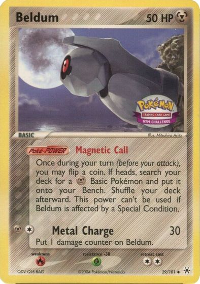 Beldum - 029/101 (Gym Challenge) card art