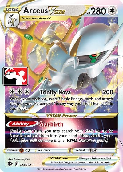 Arceus VSTAR - 123/172 card art
