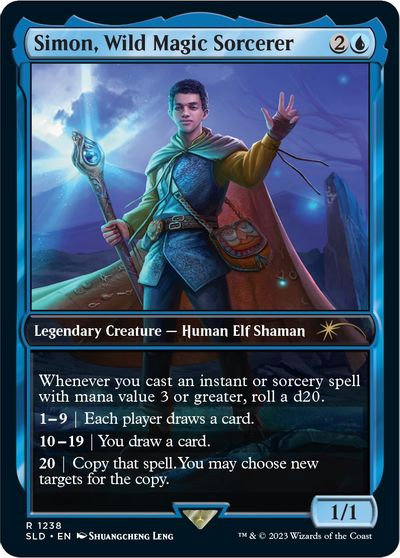 Simon, Wild Magic Sorcerer card art