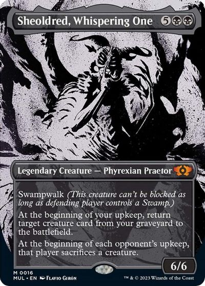 Sheoldred, Whispering One card art