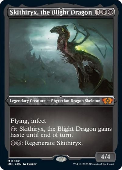 Skithiryx, the Blight Dragon (Foil Etched) card art