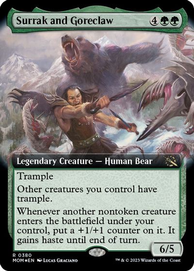 Surrak and Goreclaw (Extended Art) card art