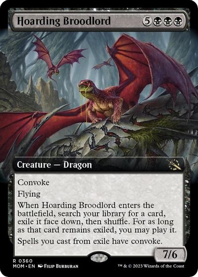 Hoarding Broodlord (Extended Art) card art