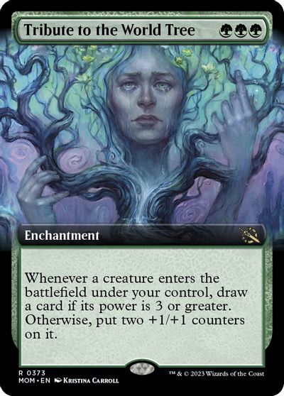 Tribute to the World Tree (Extended Art) card art