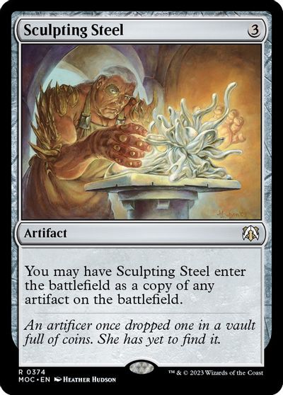 Sculpting Steel card art