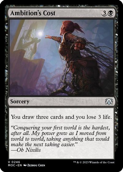 Ambition's Cost card art